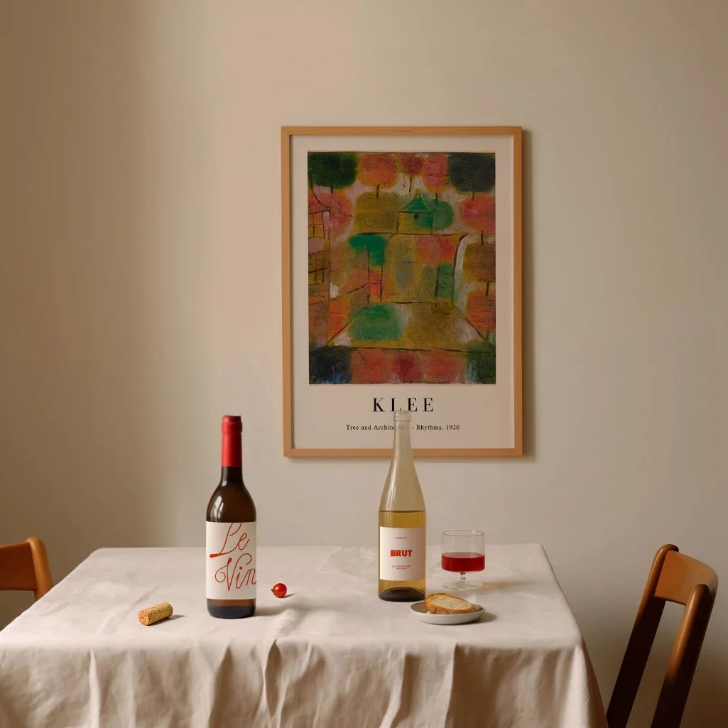 Paul Klee Tree and Architecture Rhythms Poster