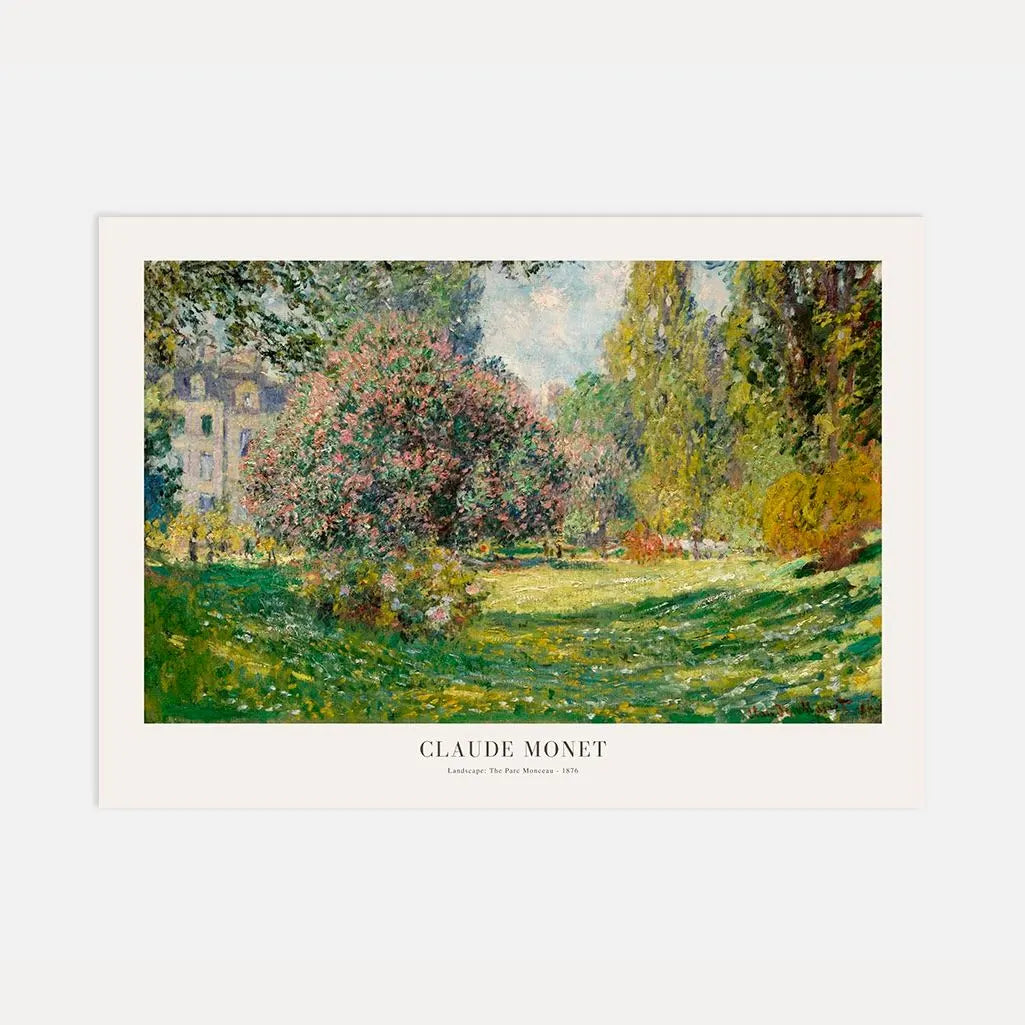 Poster Claude Monet – Primavera al Parc Monceau