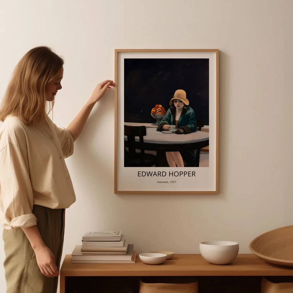 Edward Hopper Automat Vertical Poster