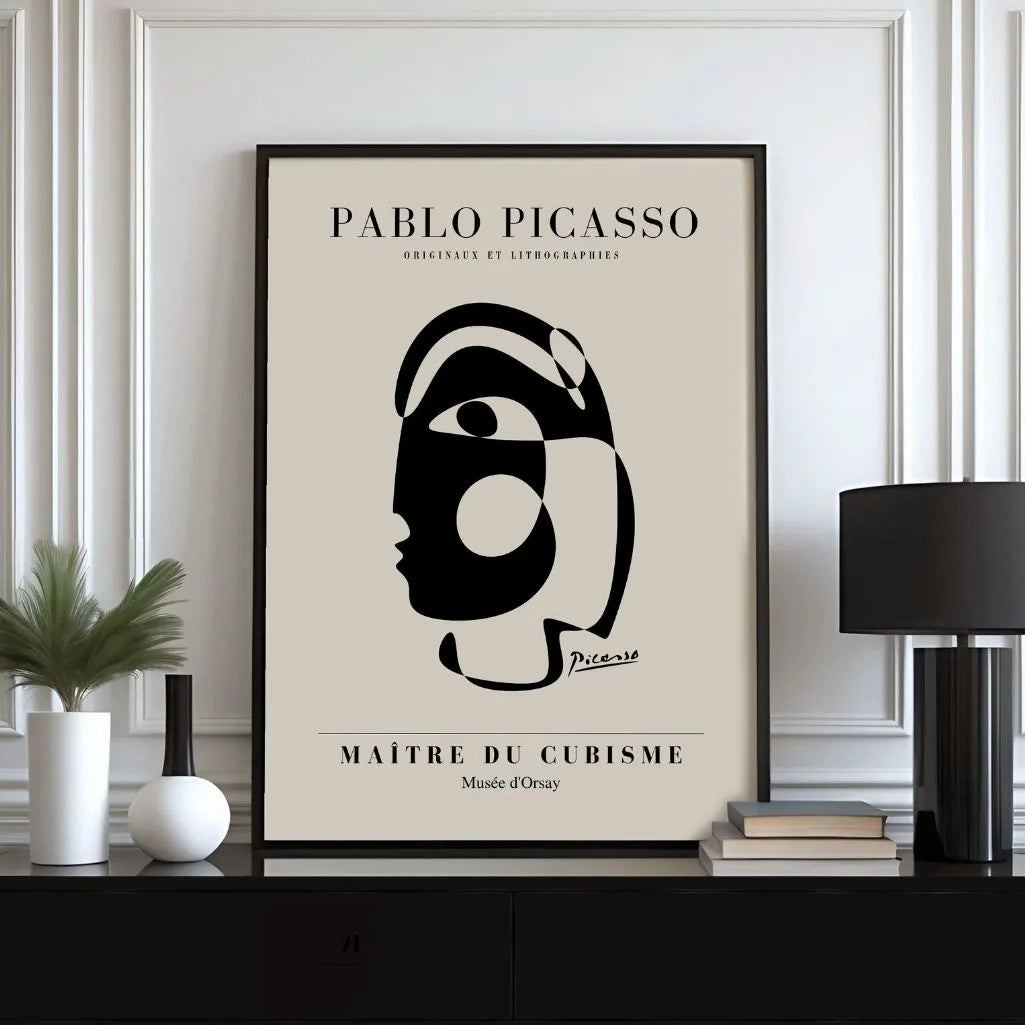 Poster ispirato a Pablo Picasso – Volto della geometria