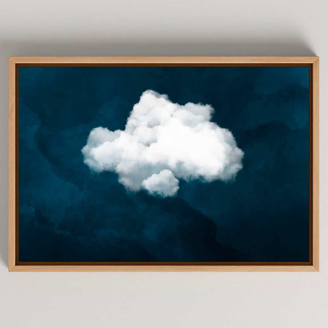 Framed Canvas Print White Cloud