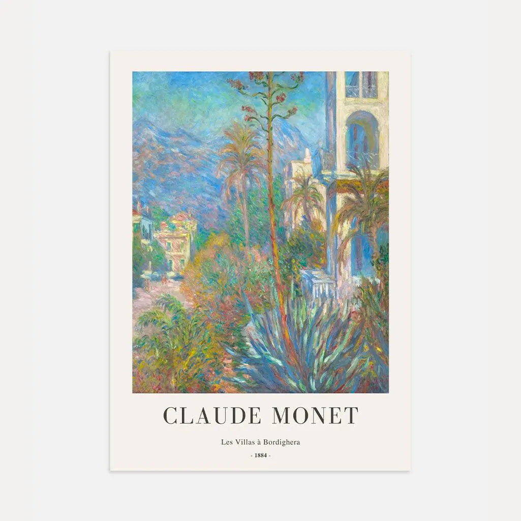 Claude Monet – Le ville a Bordighera Poster