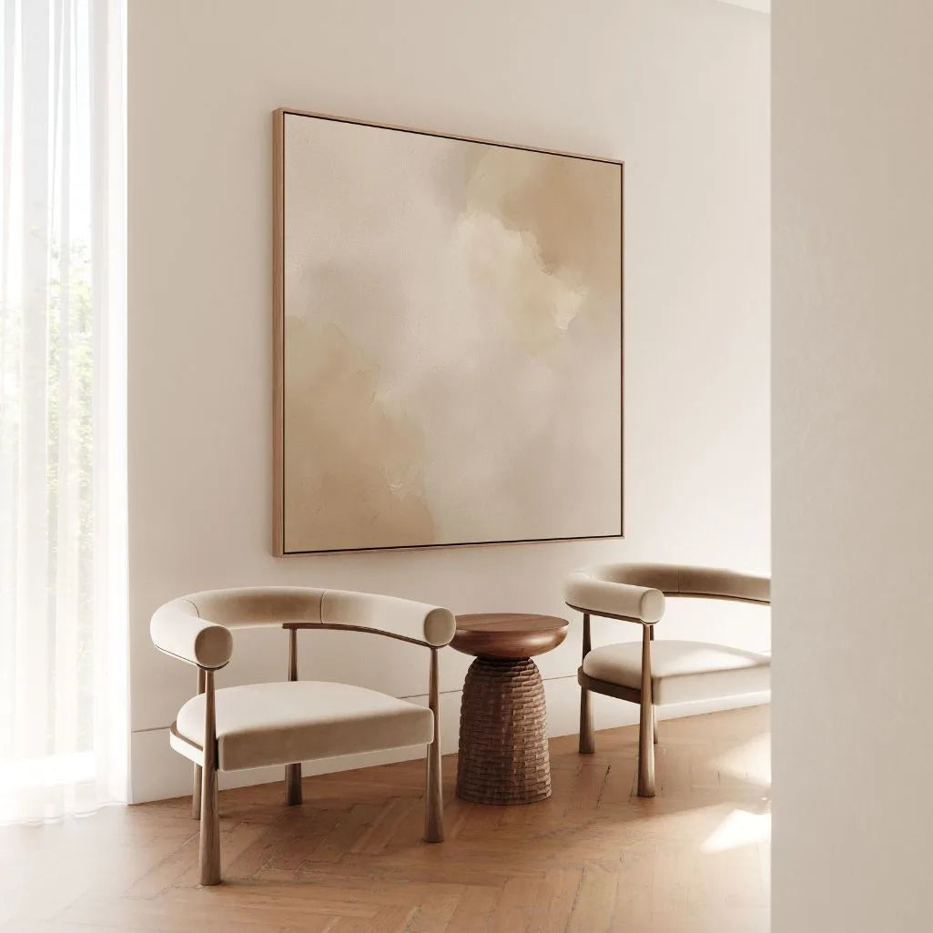 Tela incorniciata – Astratto beige