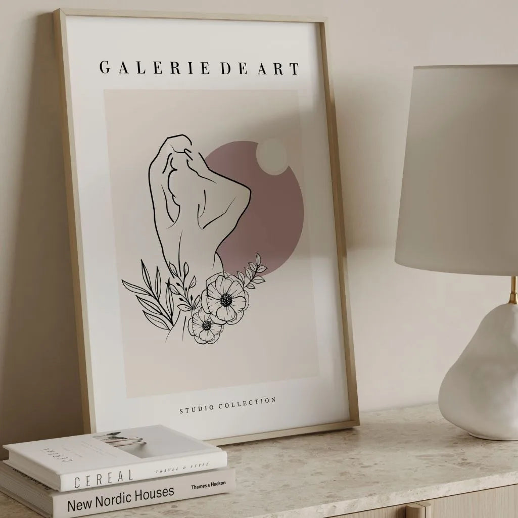 Poster – Silhouette floreale