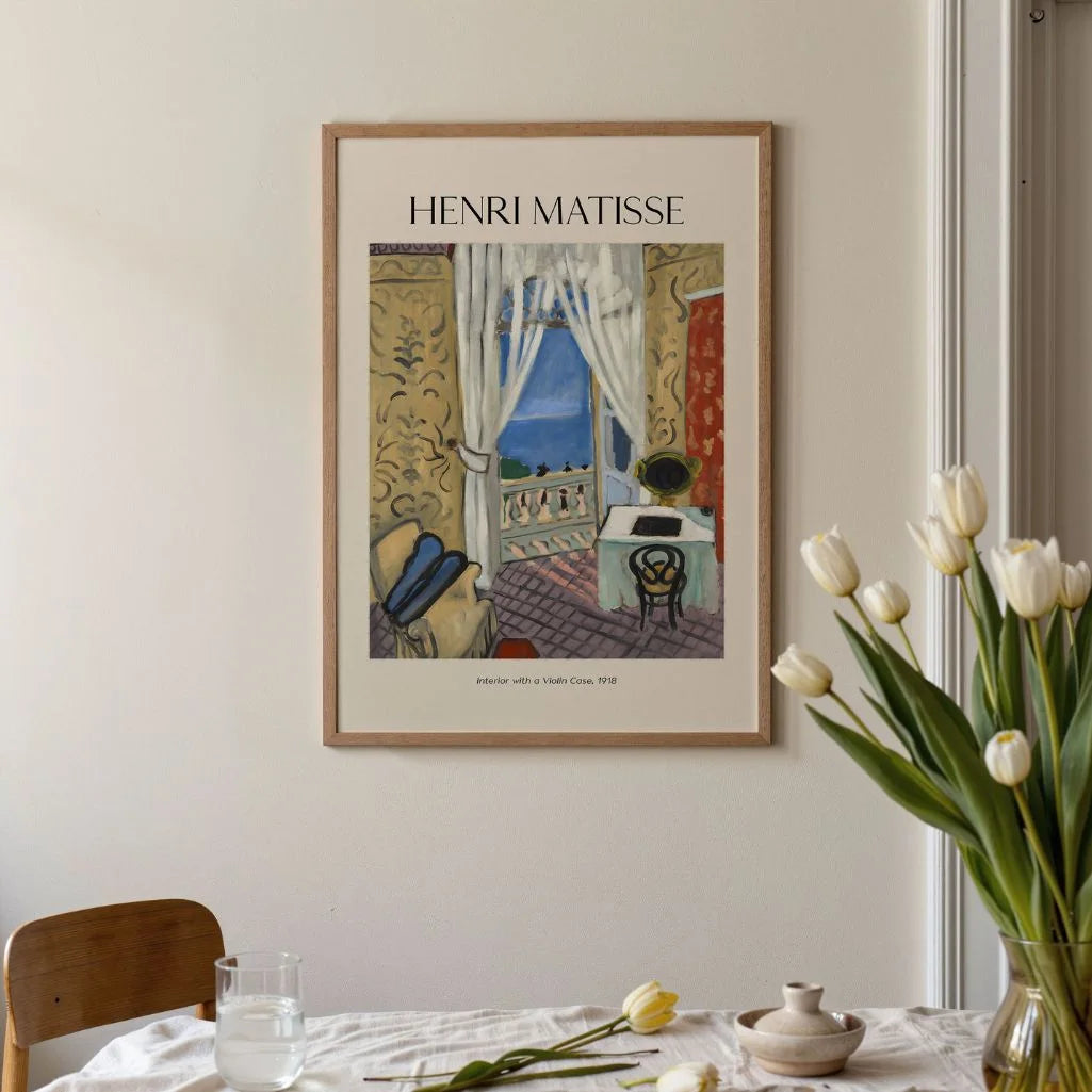 Henri Matisse – Interno con custodia di violino Poster