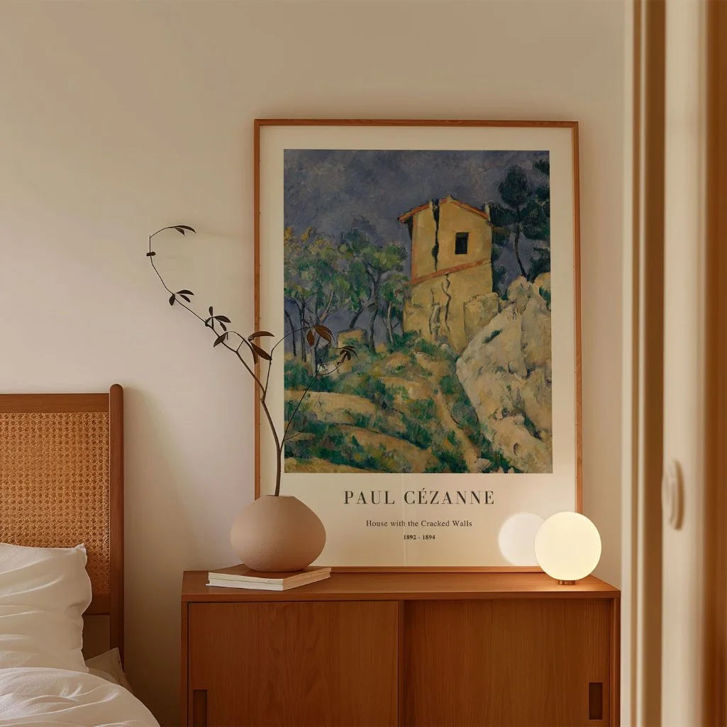 Paul Cézanne – Casa dai muri screpolati Poster