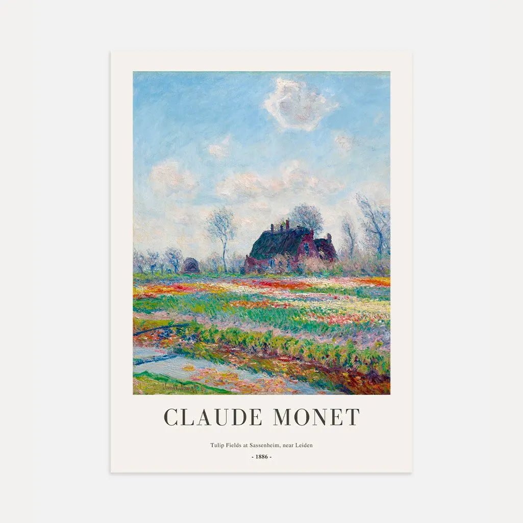 Claude Monet – Campi di tulipani a Sassenheim (vicino a Leida) Poster