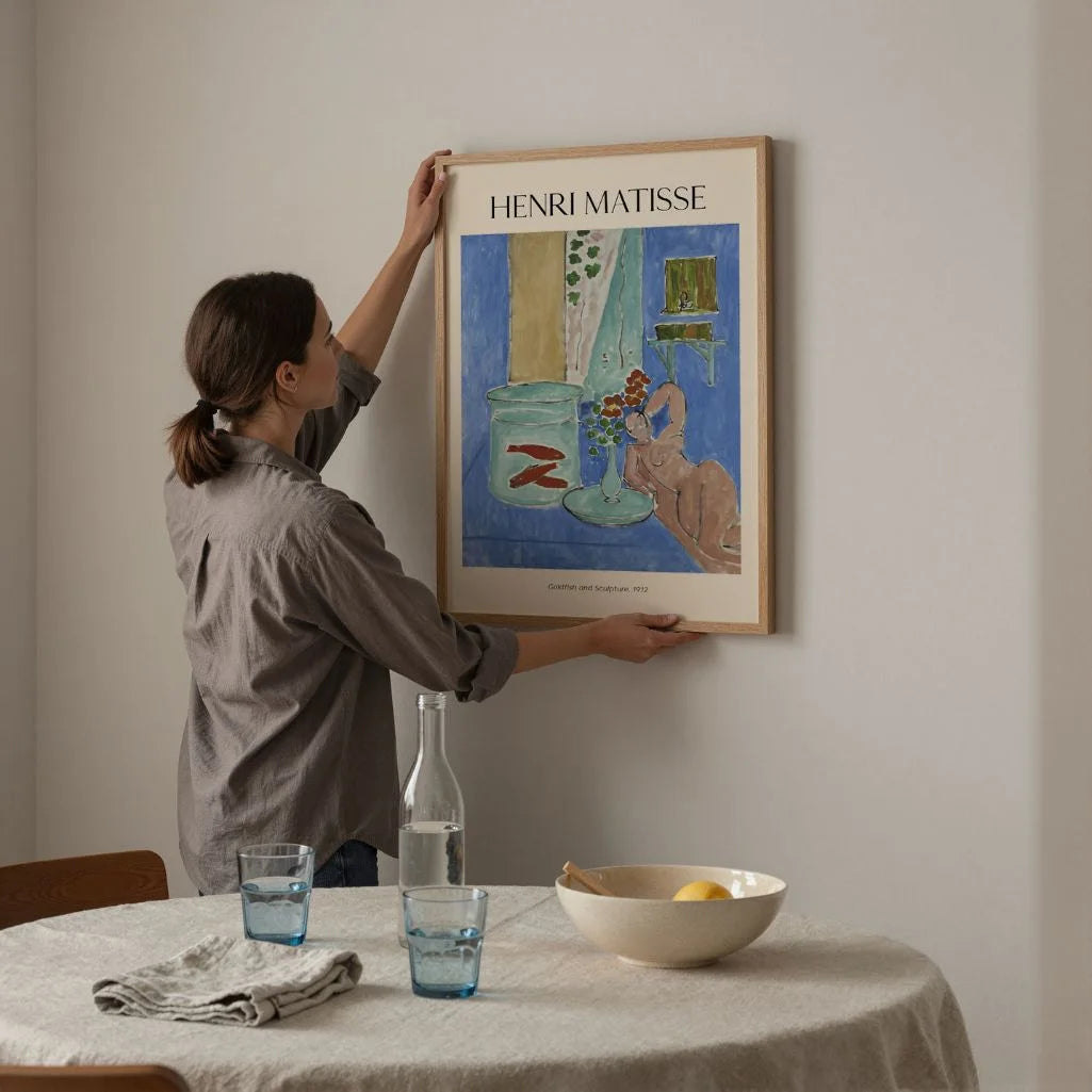Henri Matisse Poster – Pesci rossi e scultura