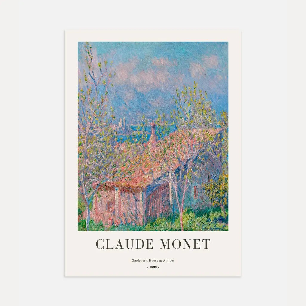 Claude Monet – Casa del giardiniere ad Antibes (1888) Poster