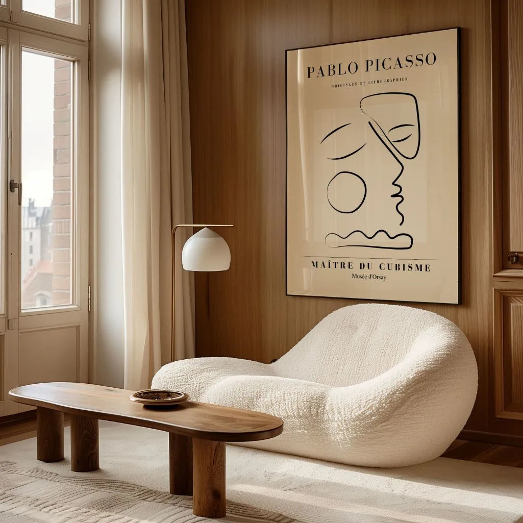 Poster ispirato a Pablo Picasso – Profilo pensieroso
