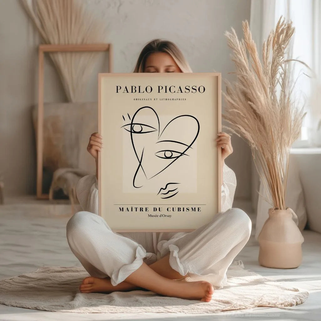 Poster ispirato a Pablo Picasso – Linee del volto