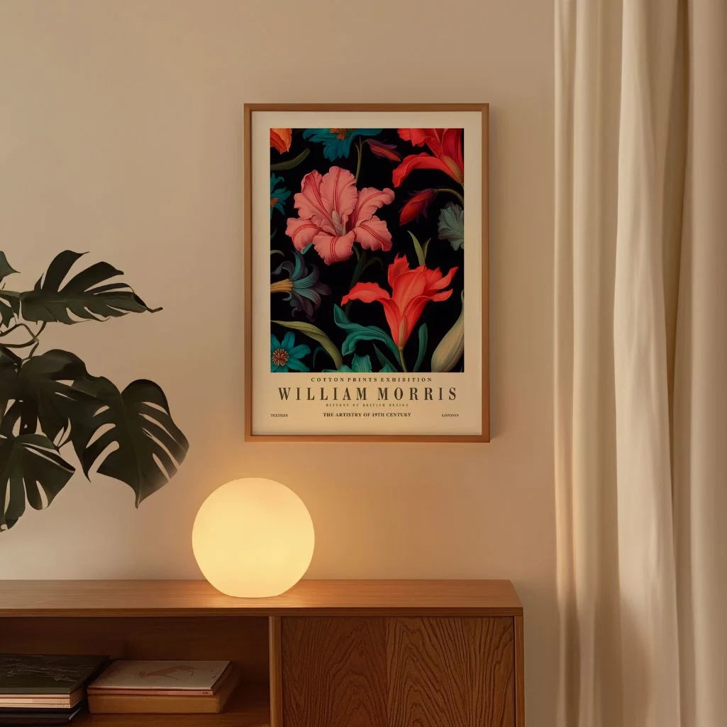 William Morris Dark Lily Poster