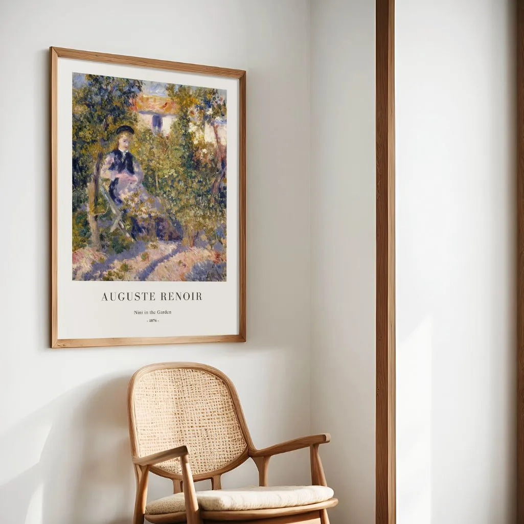 Auguste Renoir Nini in the Garden Poster
