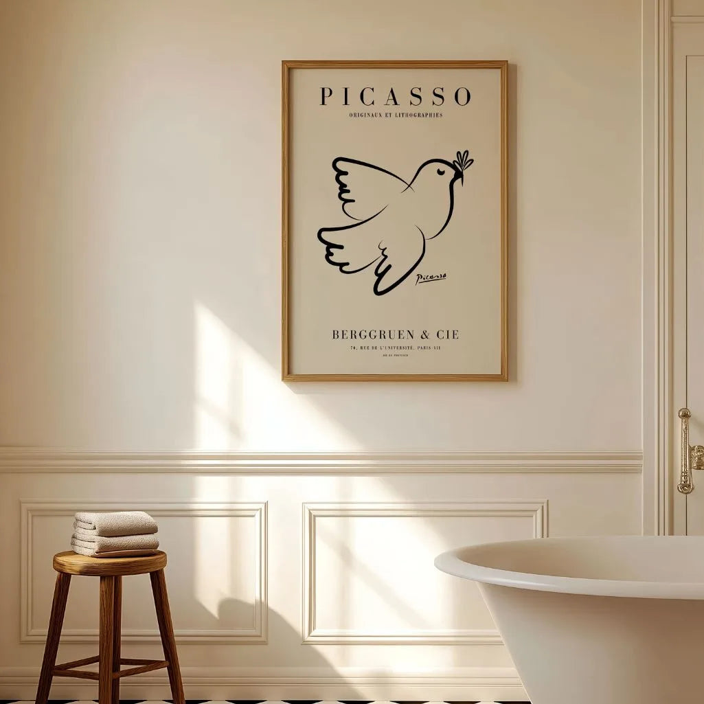 Poster ispirato a Pablo Picasso – Colomba della speranza