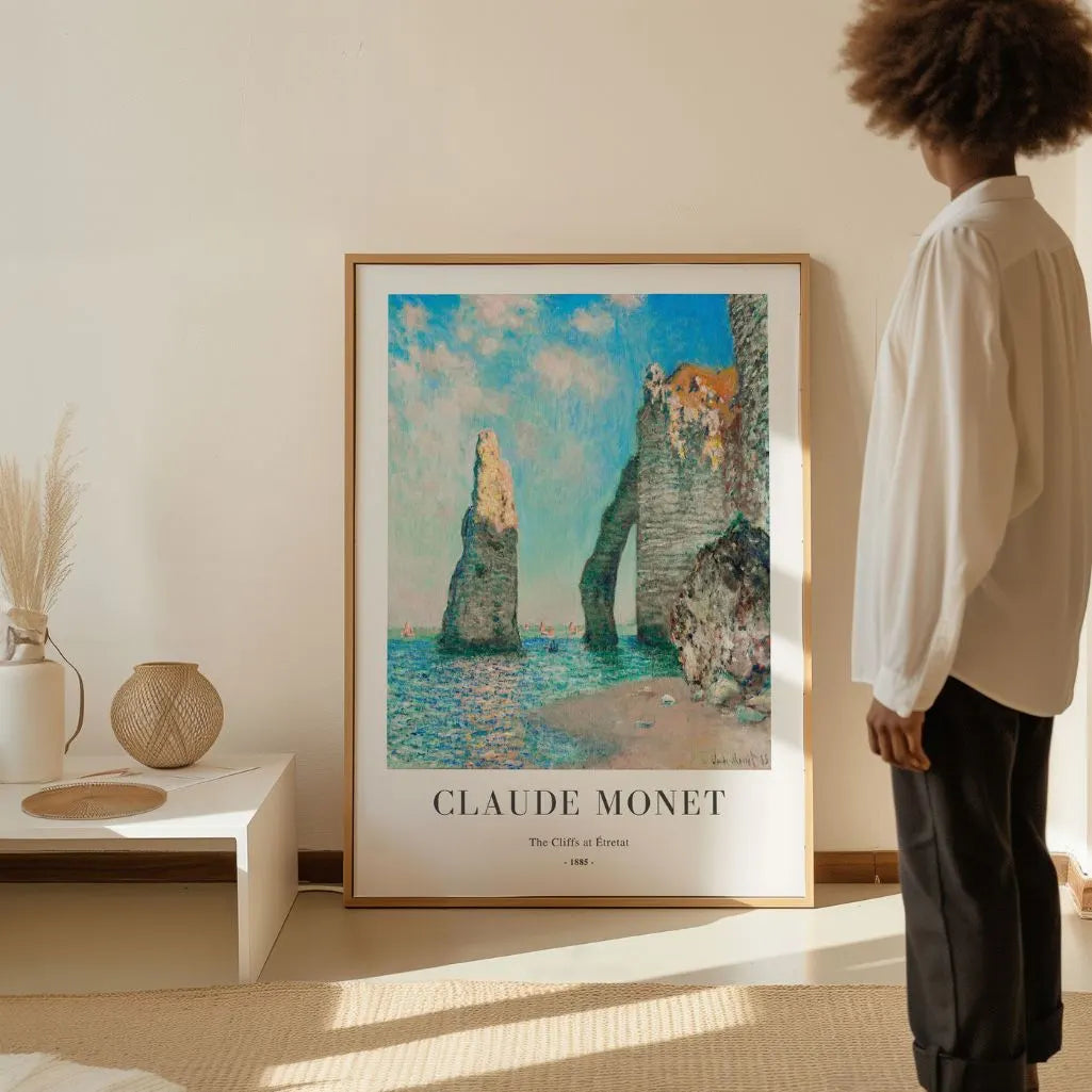 Poster Claude Monet – Scogliere di Étretat