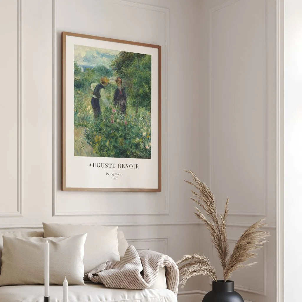 Auguste Renoir Picking Flowers Poster