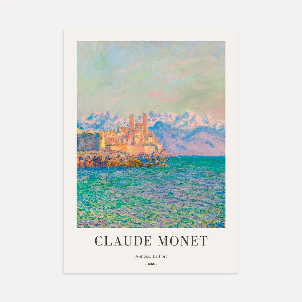 Claude Monet – Antibes, Il Forte Poster