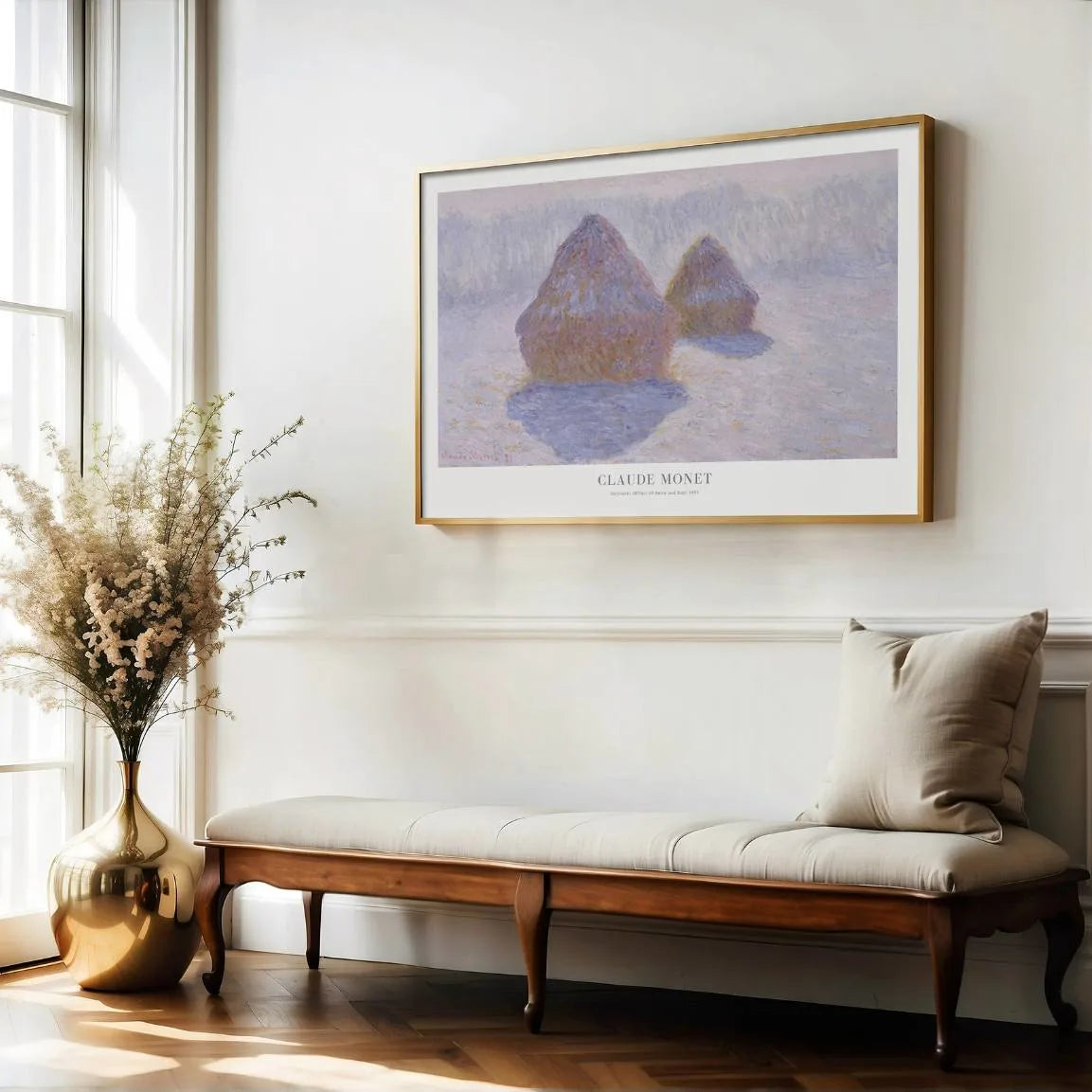 Poster Claude Monet – Covoni, neve e sole