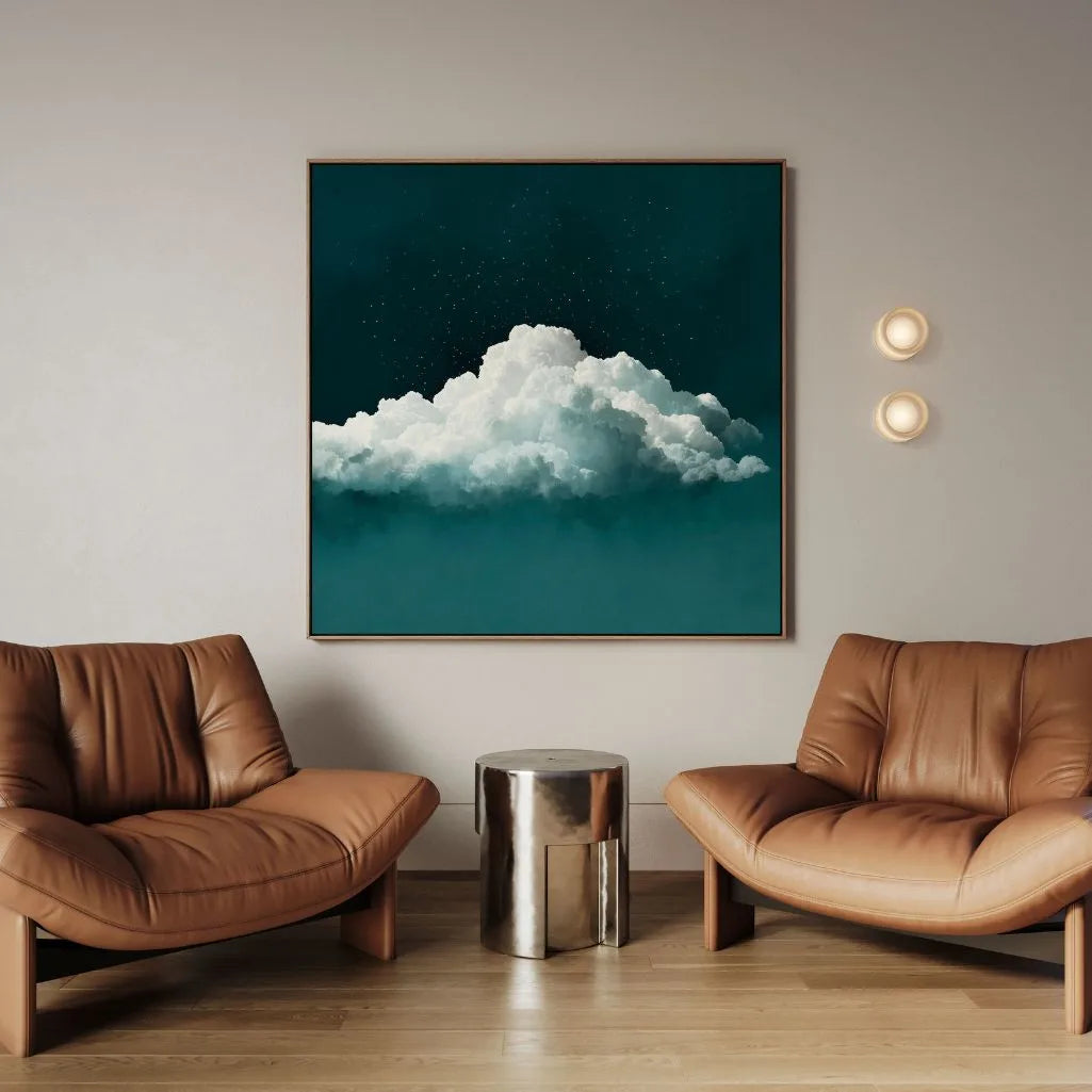 Tela incorniciata – Cielo verde