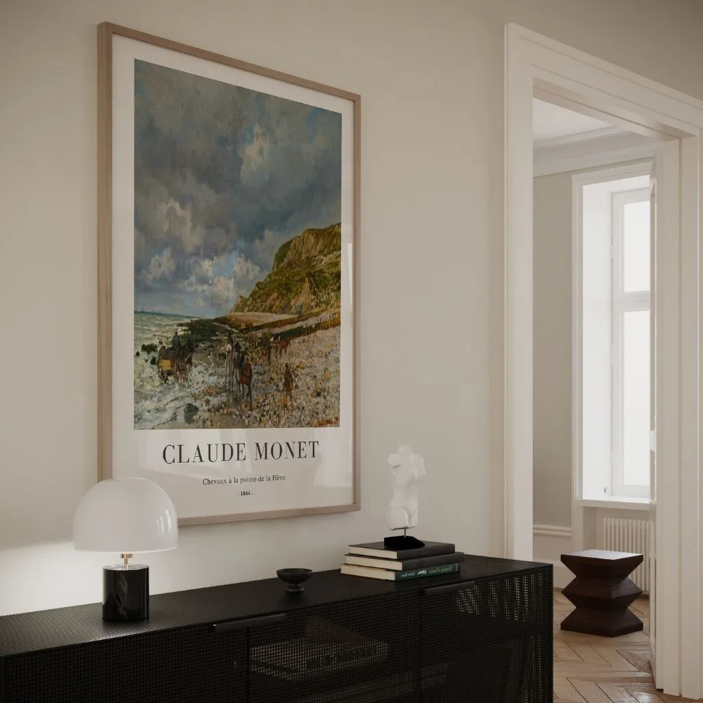 Claude Monet – Cavalli alla Pointe de la Hève Poster