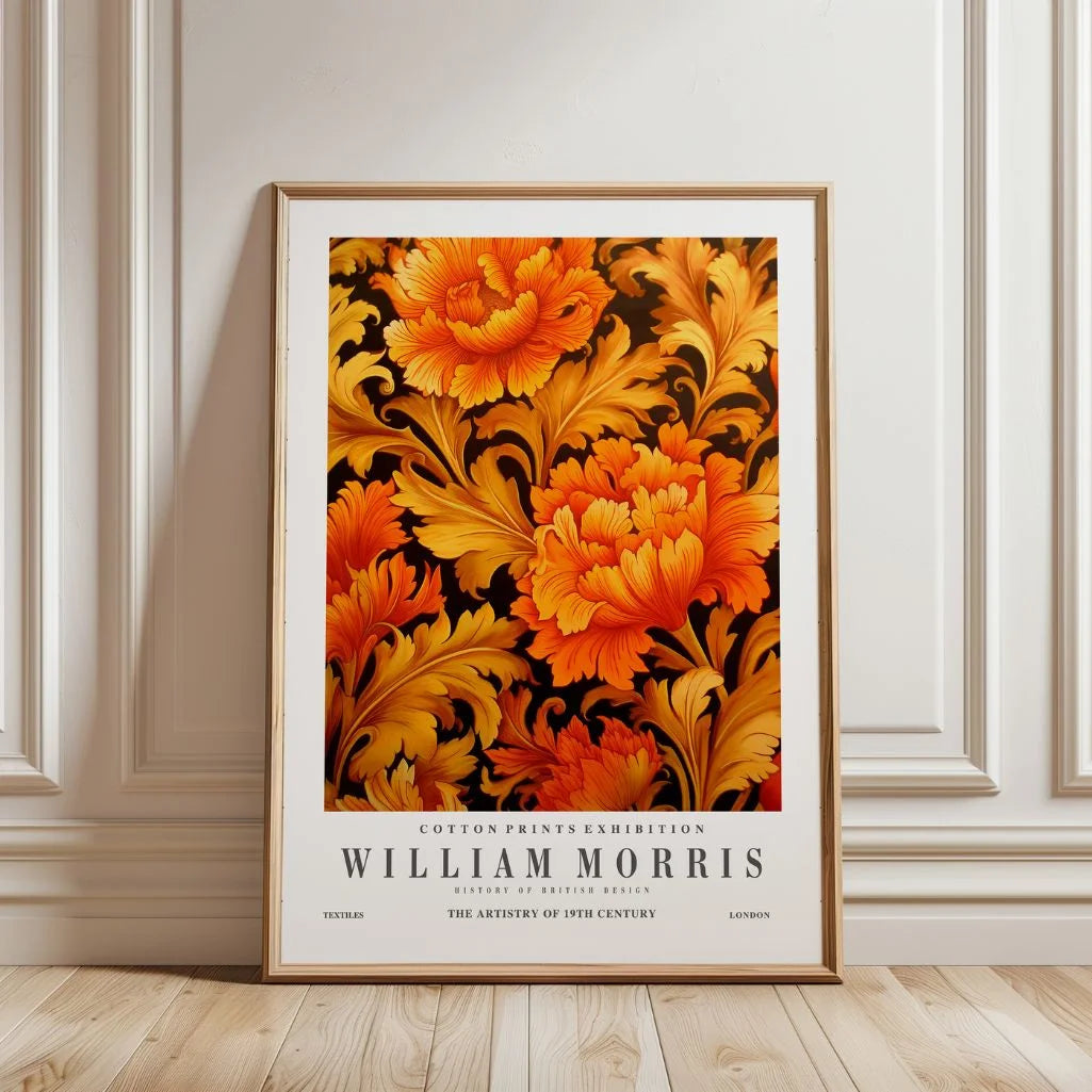William Morris Golden Floral Poster