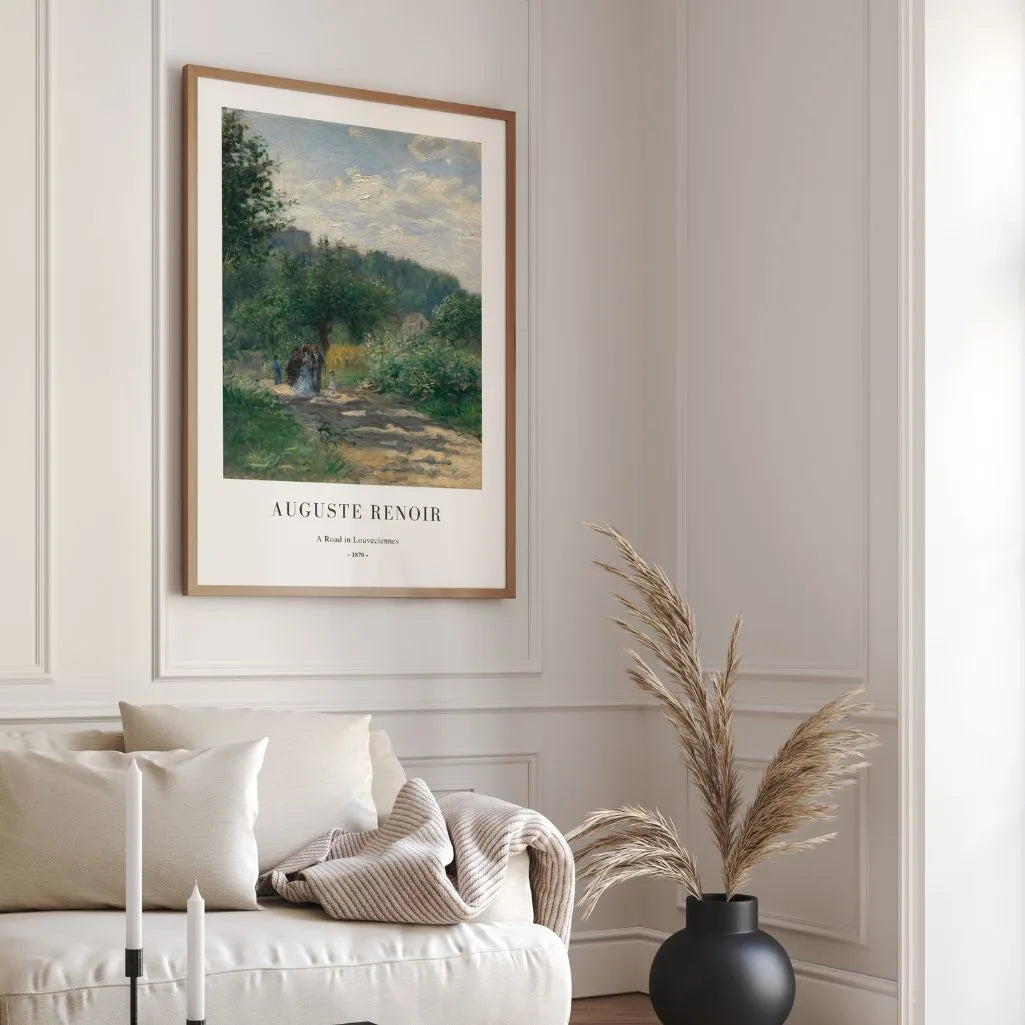 Auguste Renoir A Road in Louveciennes Poster