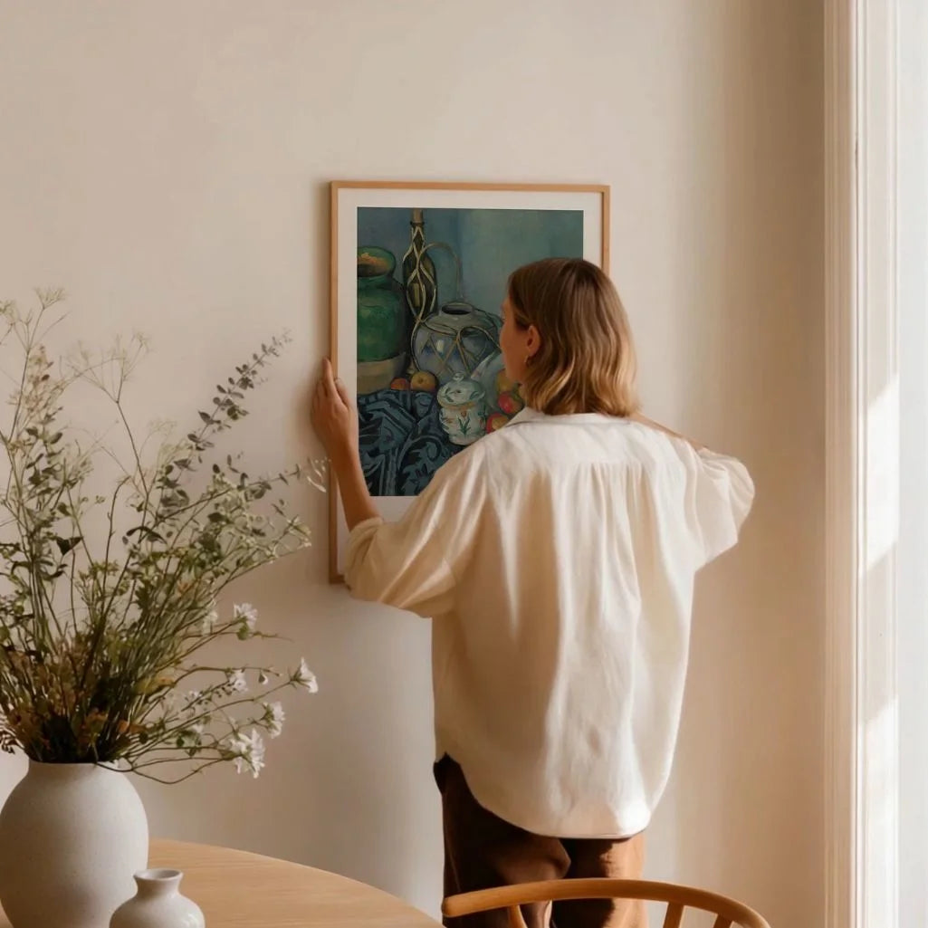 Paul Cézanne – Natura morta con mele Poster