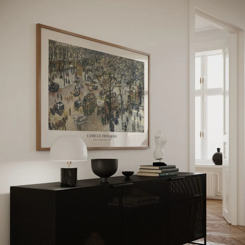 Camille Pissarro – Boulevard des Italiens, mattino Poster