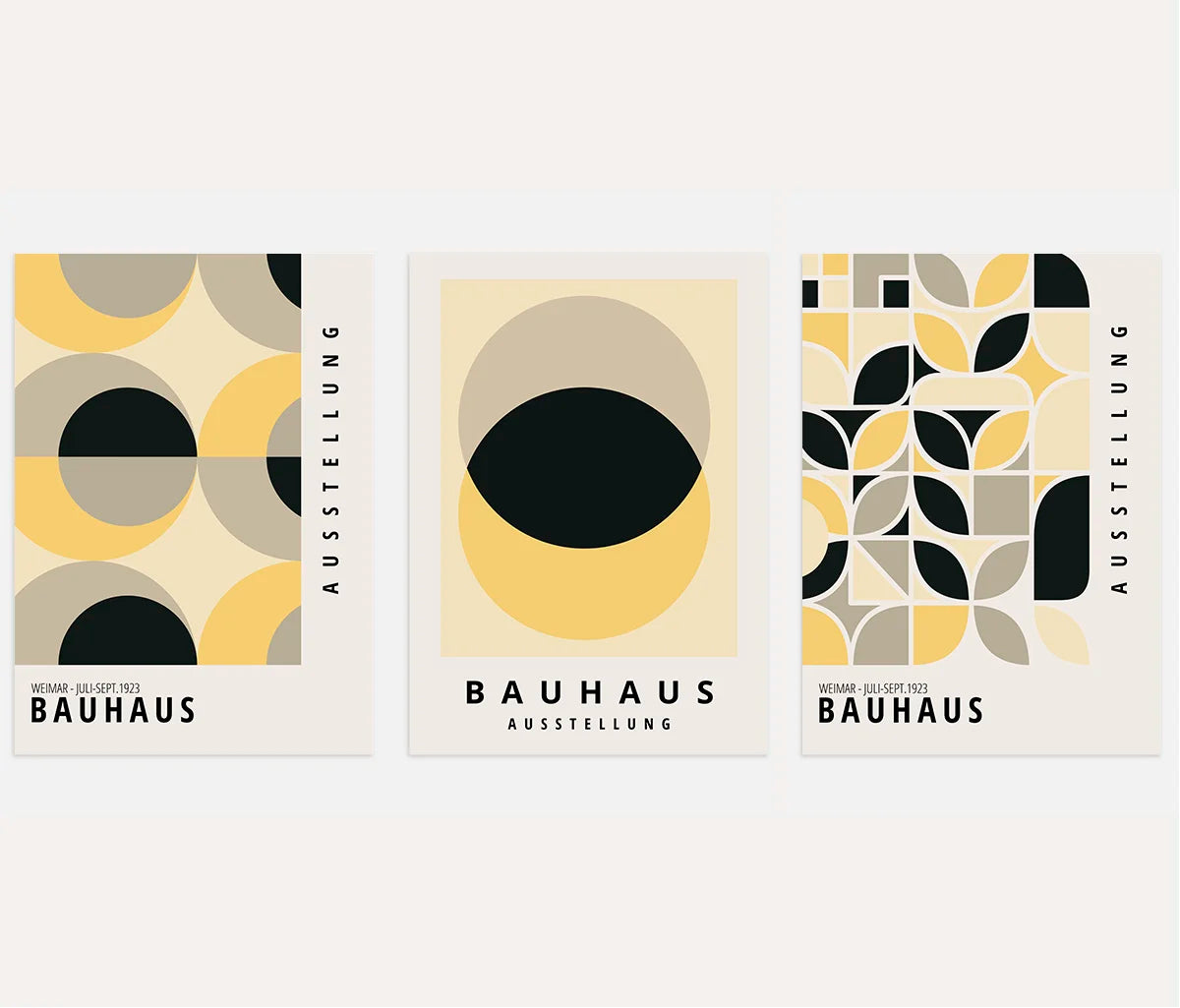 Weimar Form Dialogue Bauhaus Poster Set of 3