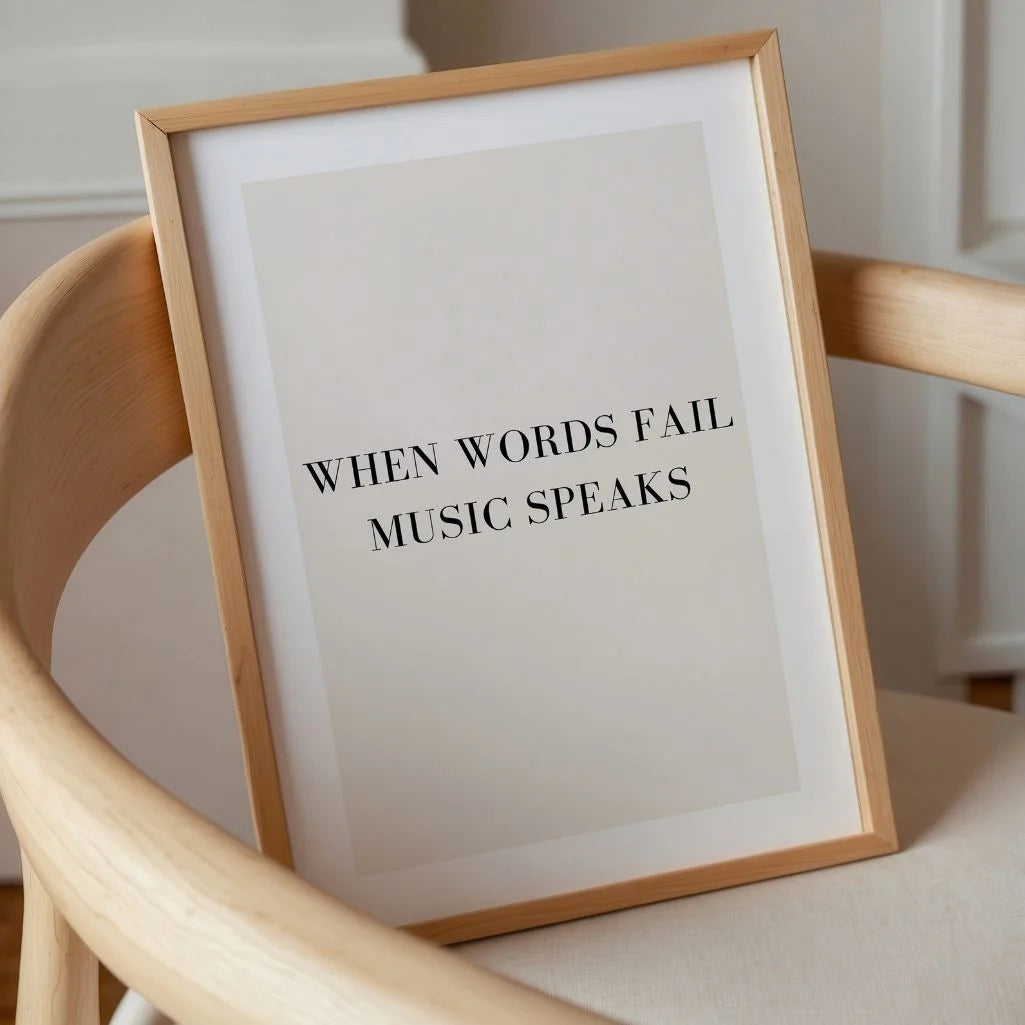 When Words Fail Music Speaks Poster