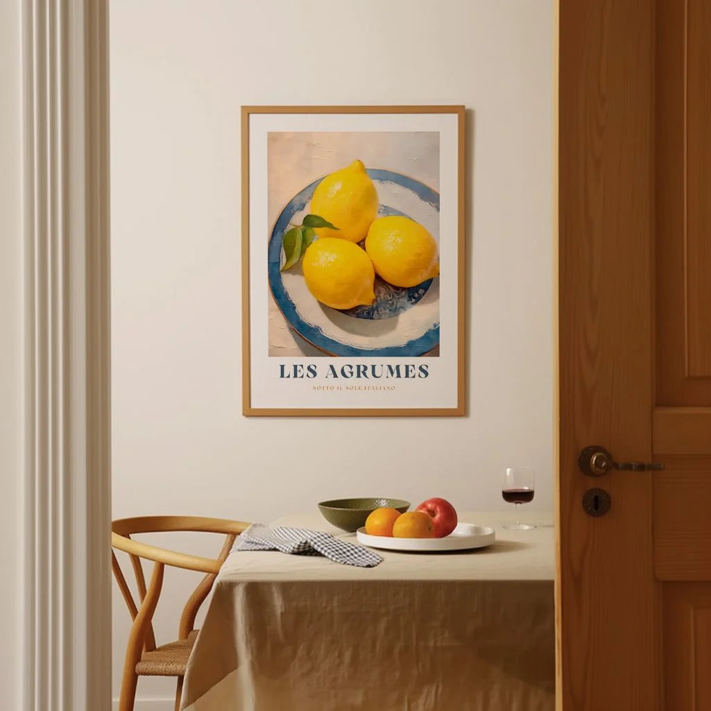 Poster Piatto di Limoni Les Agrumes