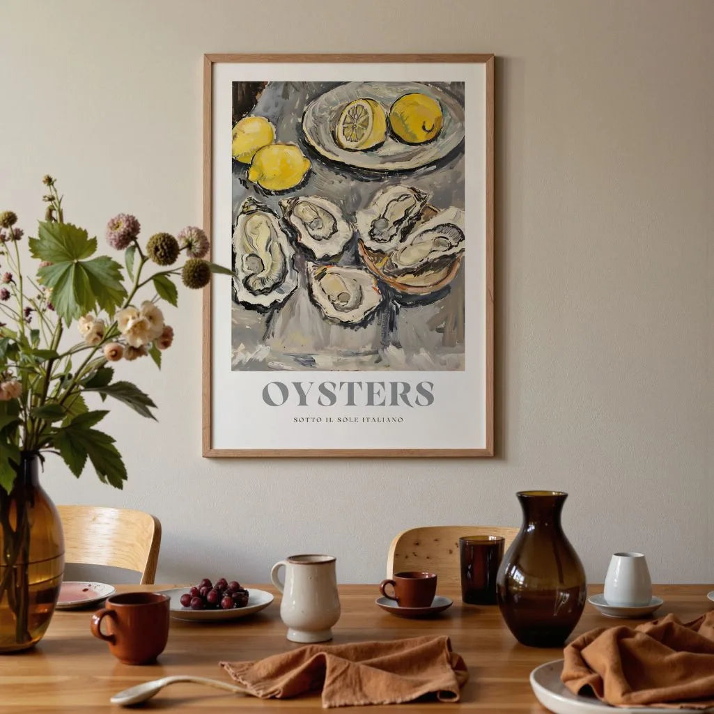 Poster Ostriche-Limoni Classico