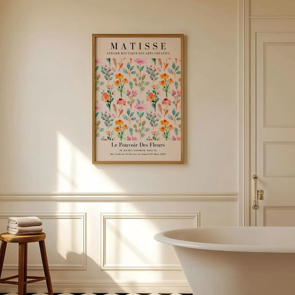 Matisse Floral Watercolor Poster