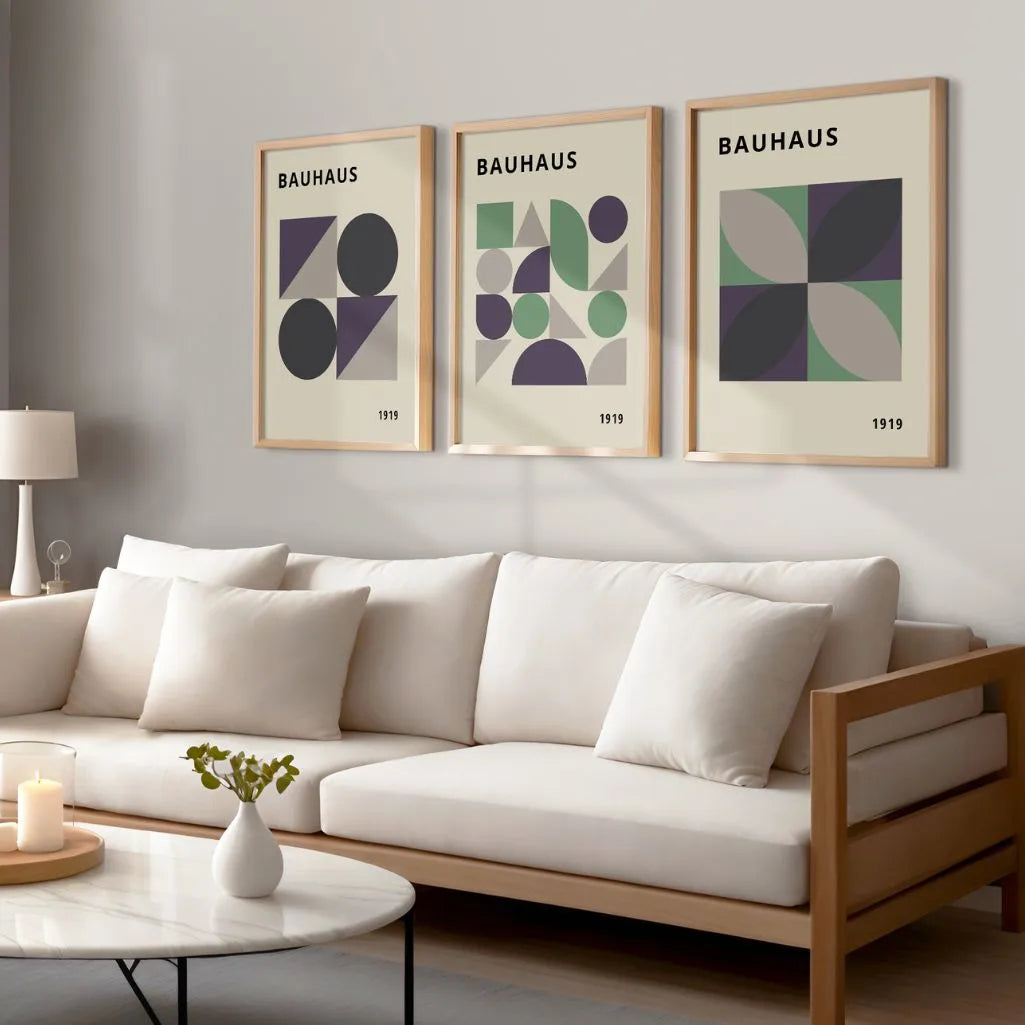 Composition 1919 Bauhaus Poster Set of 3