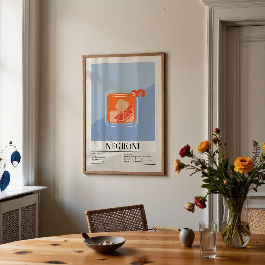 Poster Cocktail Negroni
