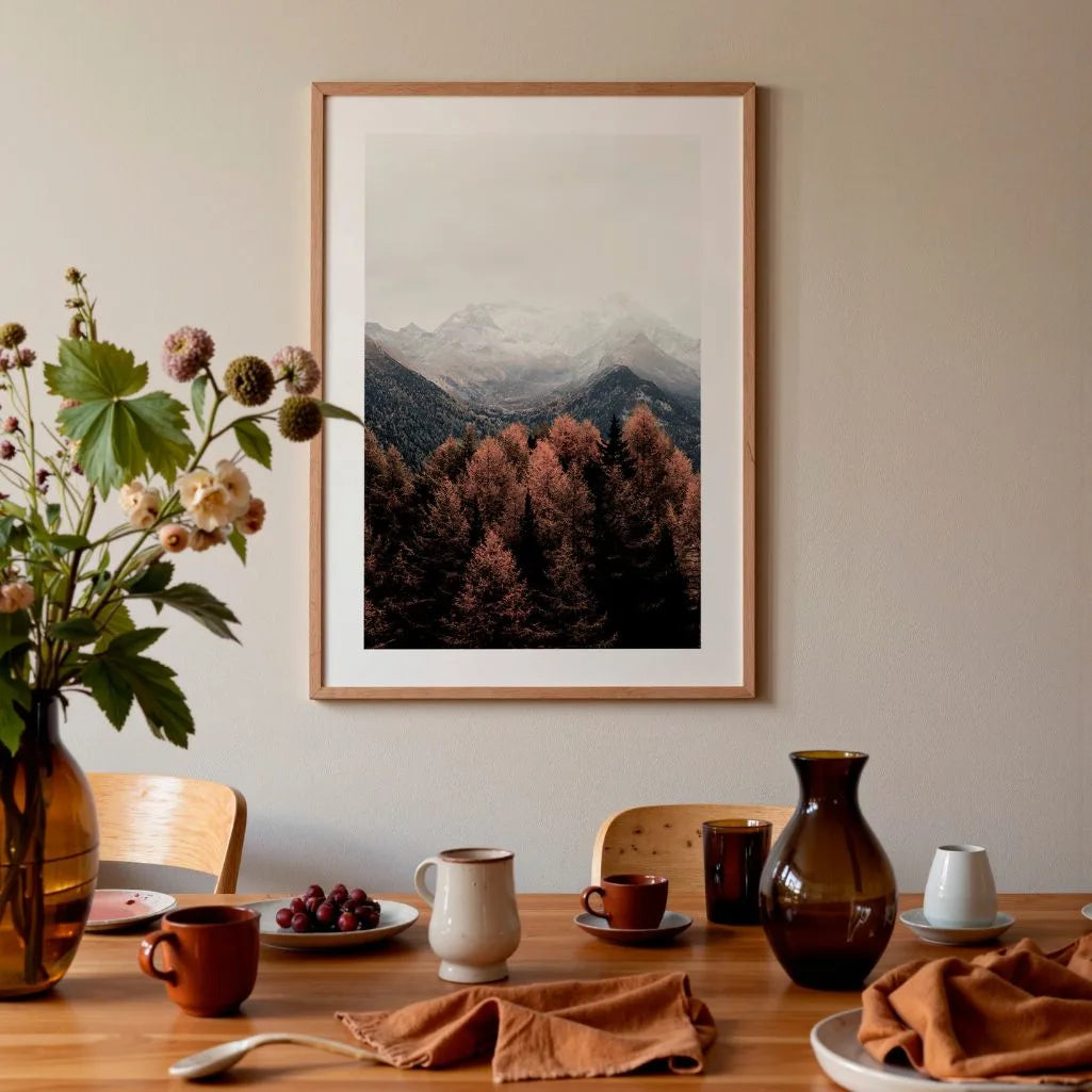 Poster Paesaggio Montano Autunnale