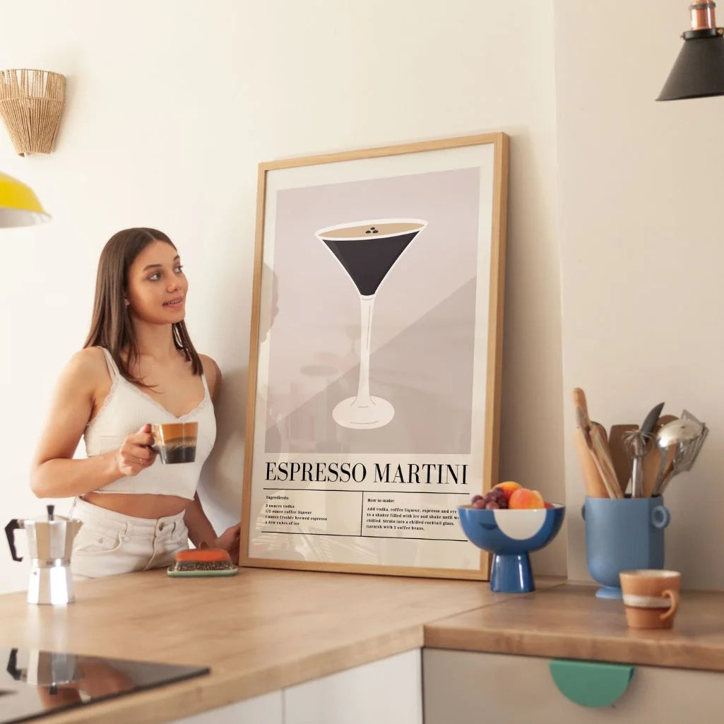 Poster Espresso Martini illustrazione