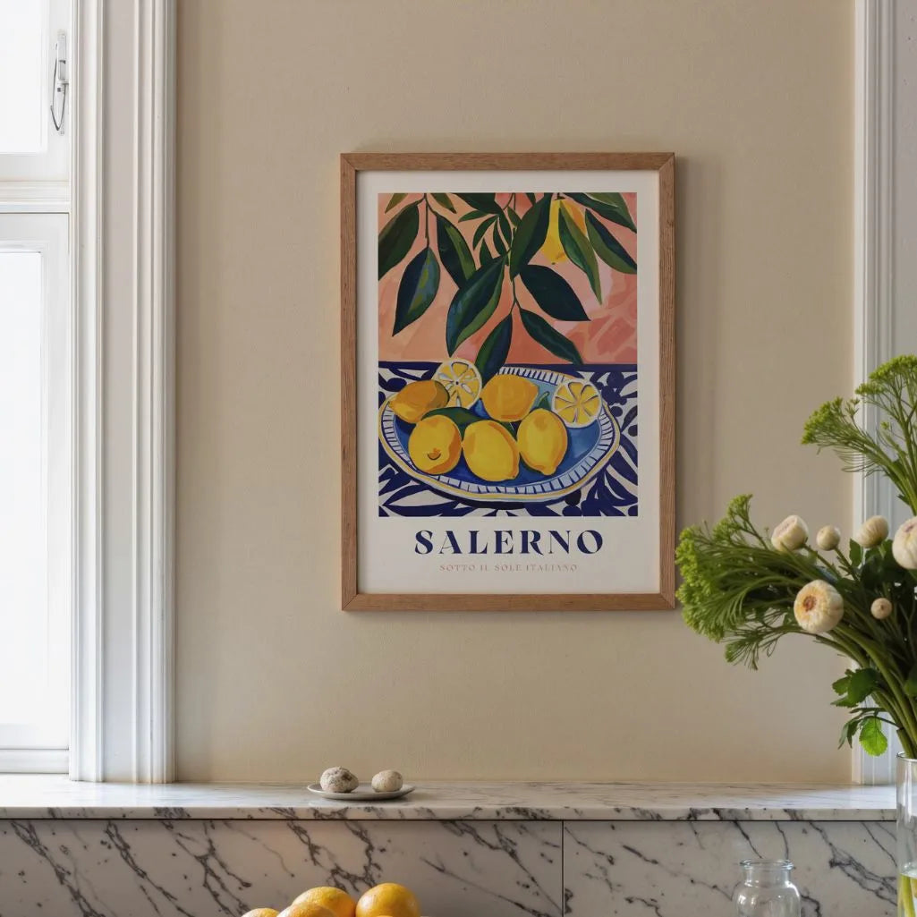 Poster Piatto Limoni Salerno
