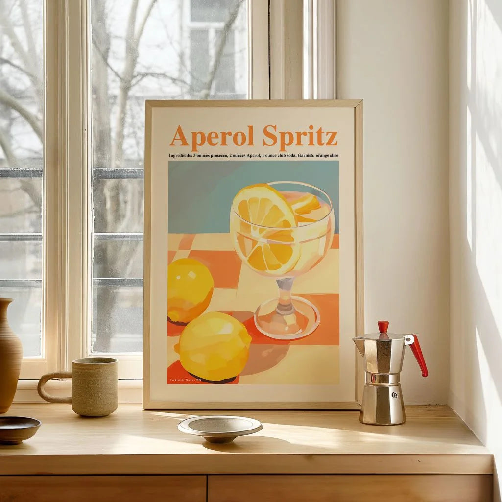 Aperol Spritz Lemon Poster