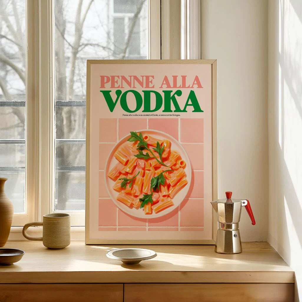 Poster Penne Pasta Alla Vodka