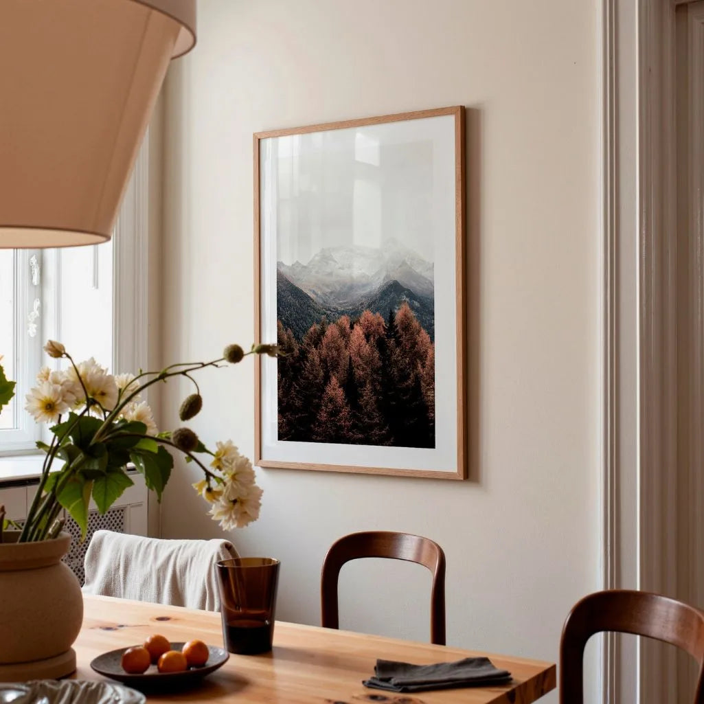 Poster Paesaggio Montano Autunnale