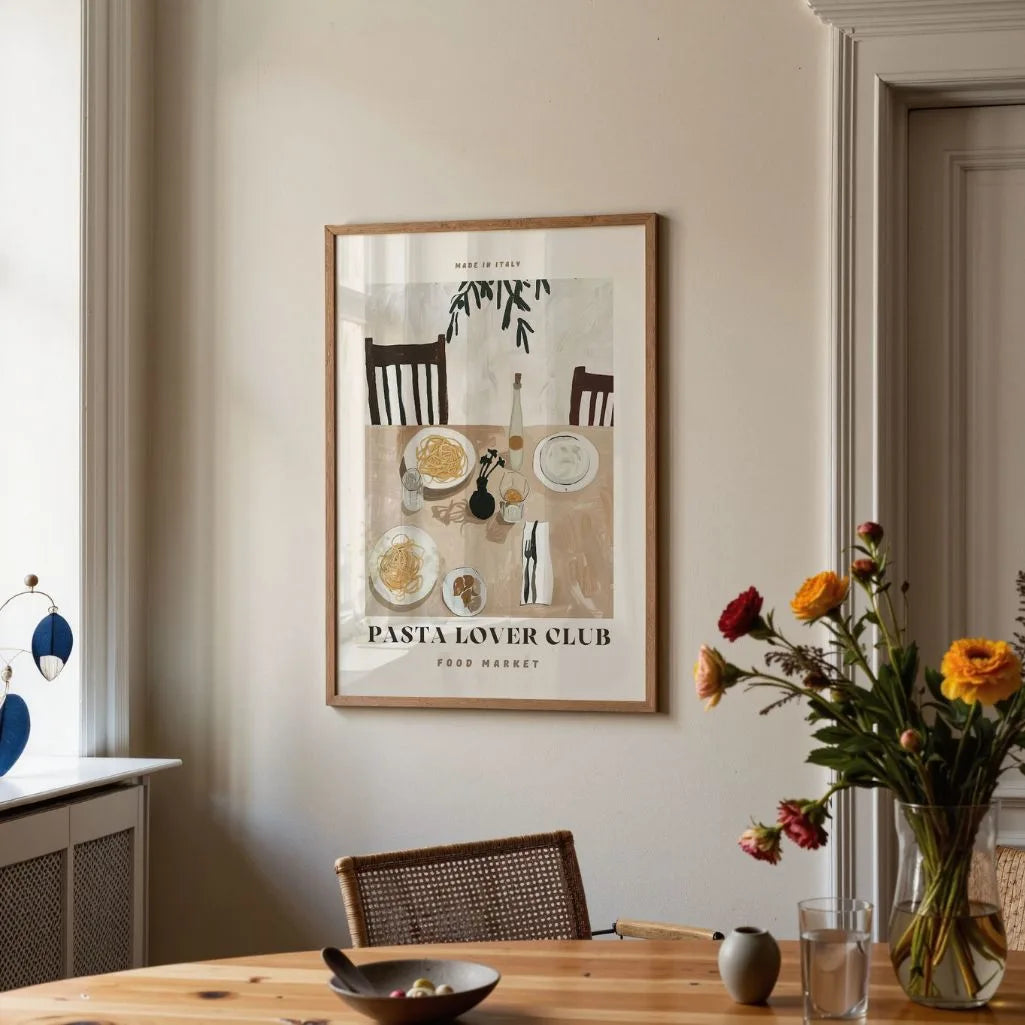 Poster con Pasta Italiana