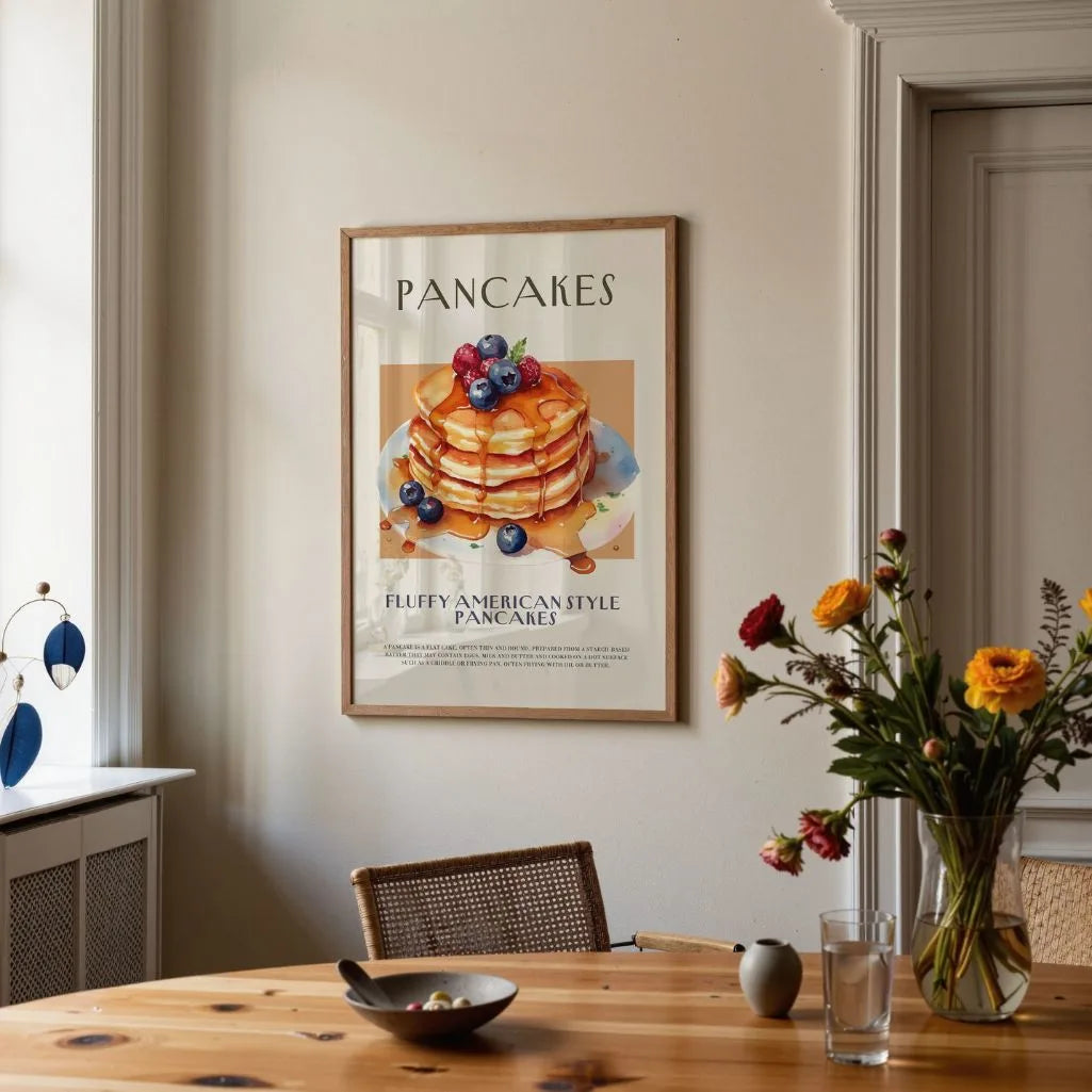 Pancakes with Syrup Poster