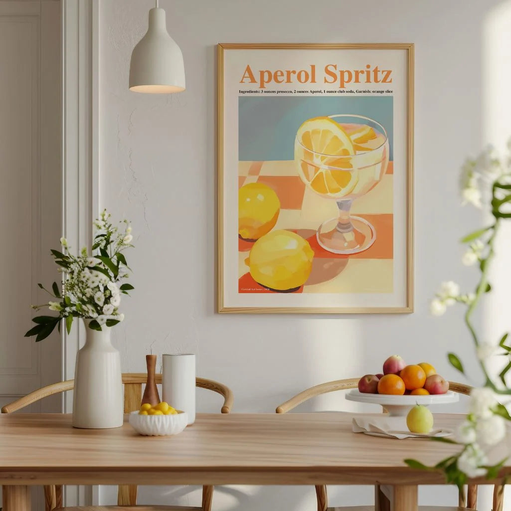 Aperol Spritz Lemon Poster