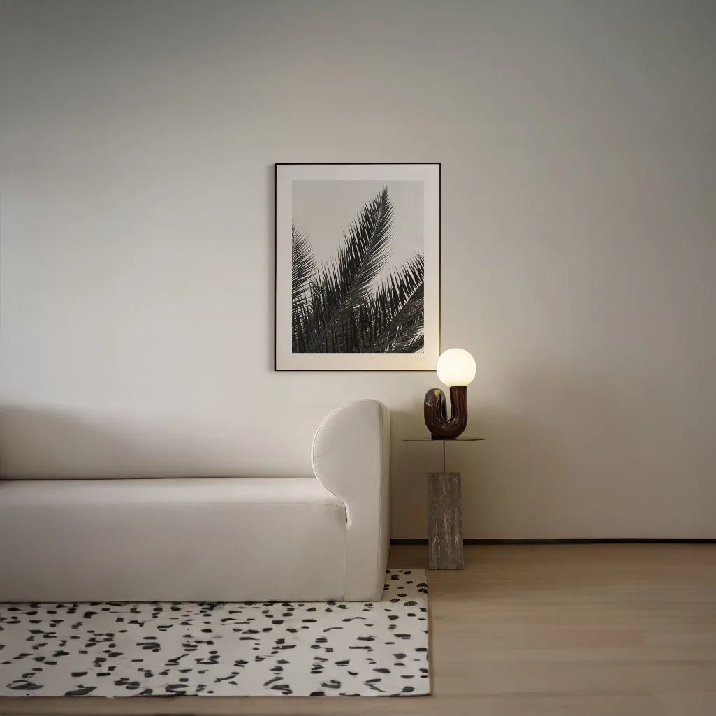 Black and White Palm Poster