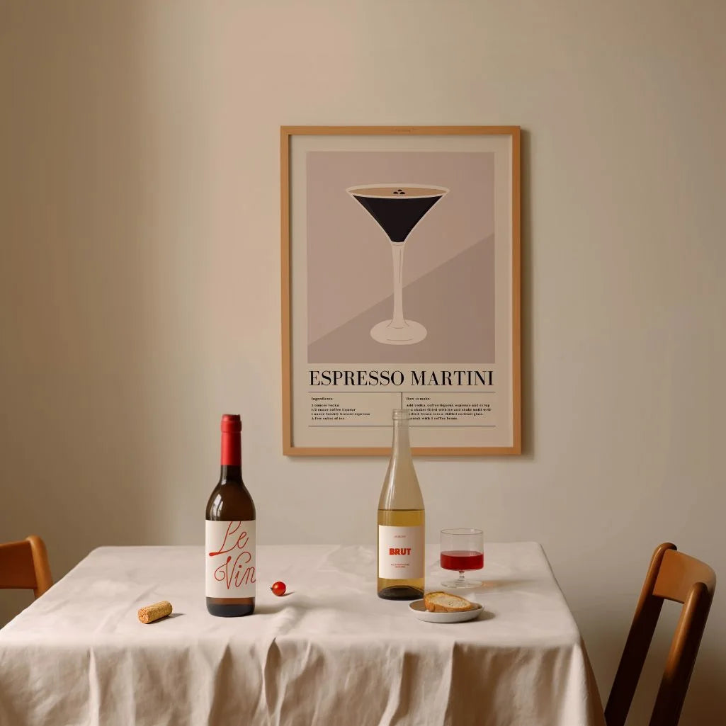 Poster Espresso Martini illustrazione
