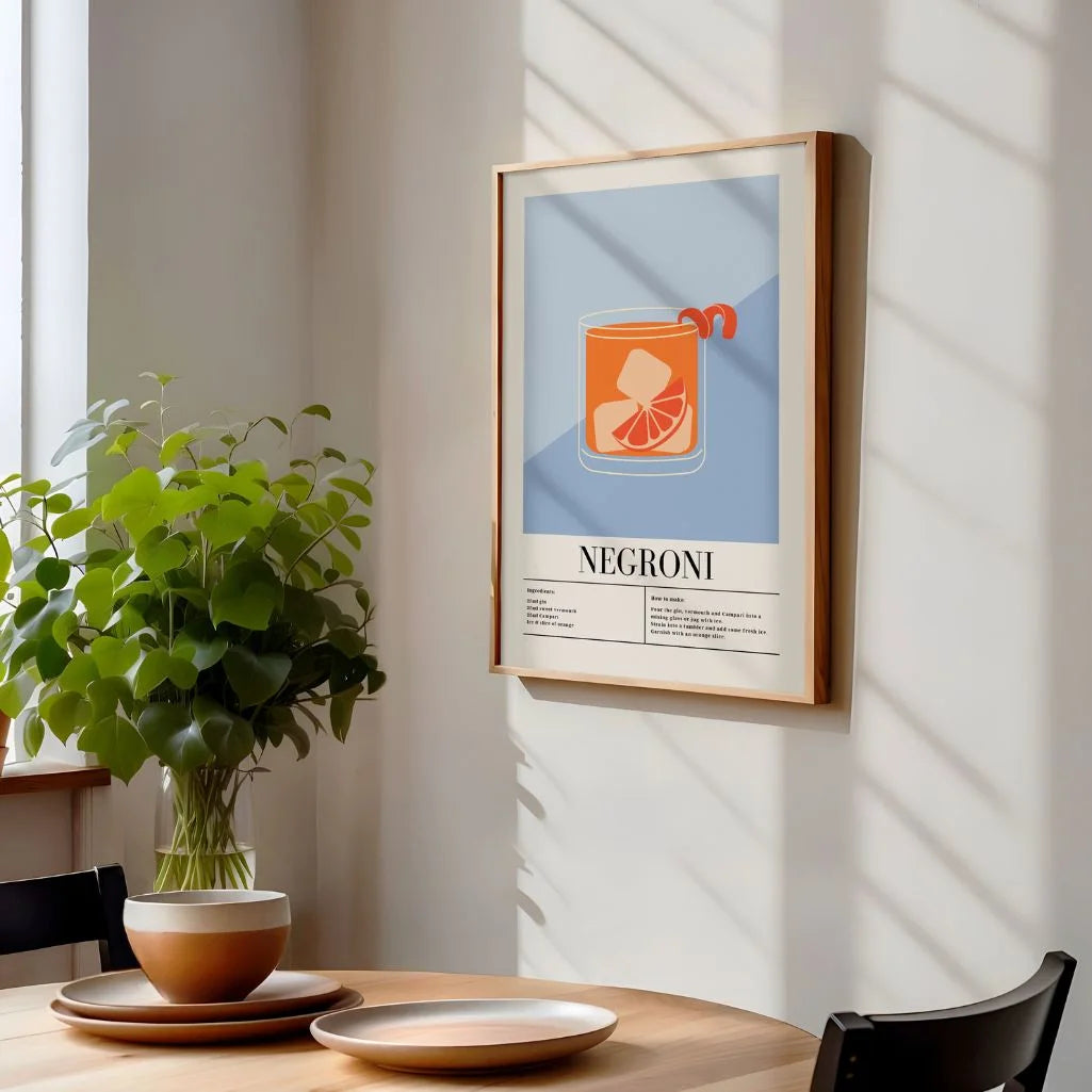 Poster Cocktail Negroni