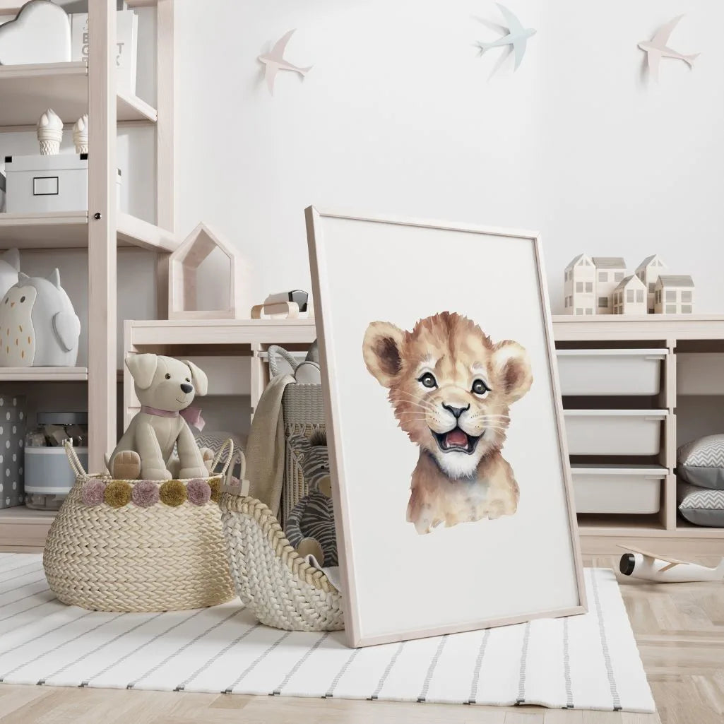Baby Lion Poster