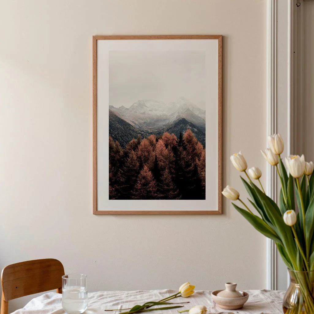 Poster Paesaggio Montano Autunnale