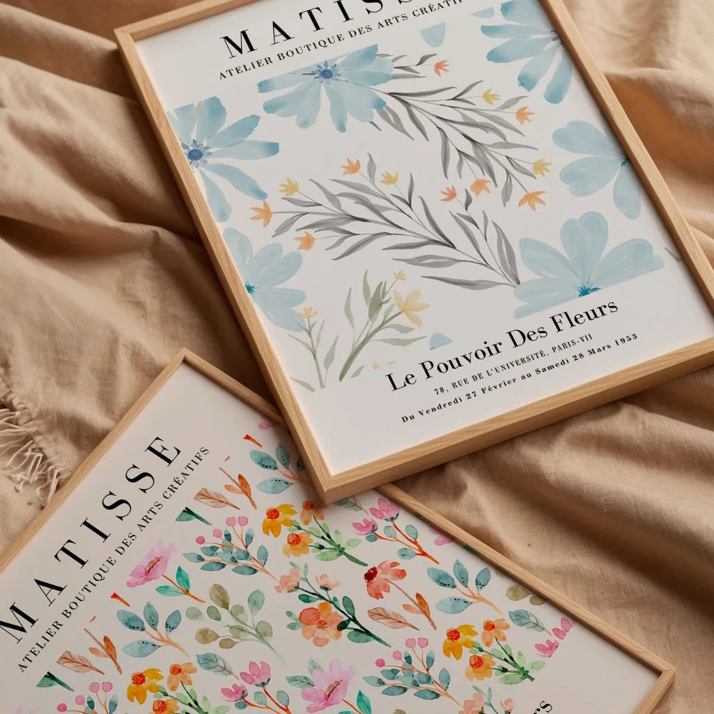 Matisse Blue Flowers Poster